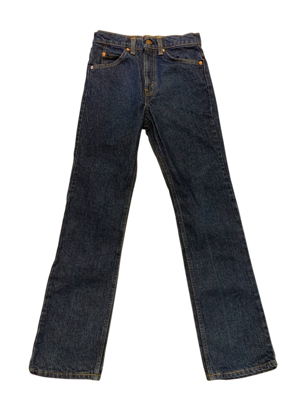 Vintage Levi’s 517 Orange Tab Bootcut Jeans USA 26x31 Dark Wash